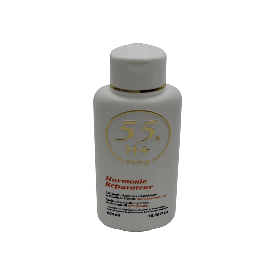 Harmonie Reparateur Lait multi vitaminés eclaircissant A l'huile de Carotte NOUVELLE FORMULE