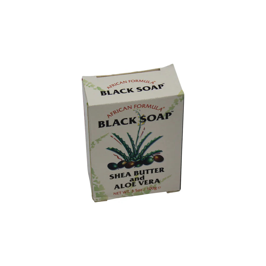 BLACK SOAP SHEA BUTTER and ALOE VERA