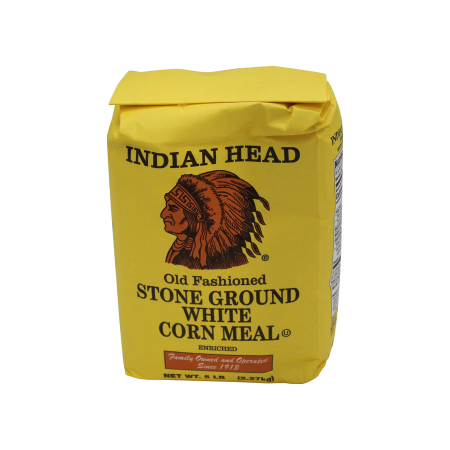 INDIAN HEAD STONE GROUND WHITE CORN MEALO